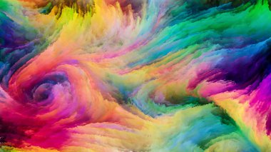 Öpücük renkli boya